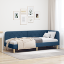 vidaXL Sarokágy keret Kék 80 x 200 cm szövet