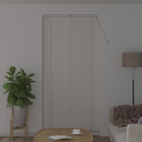 vidaXL Zsalugáter Redőnyök Fehér 220 x 105 cm Alumínium