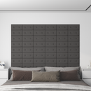 vidaXL Fali Fejtámla 12 pcs Szürke 30 x 15 cm Műbőr