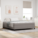vidaXL Boxrugós ágy Tópszínű 180 x 200 cm szövet