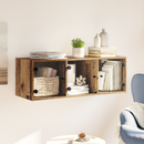 vidaXL Fali Szekrény Falra szerelhető Öreg fa 102 x 37 x 35 cm Faanyag