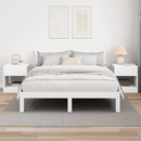 vidaXL Végasztal 2 pcs Fehér 40,5 x 40 x 45 cm Faanyag