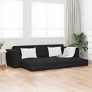 vidaXL Kanapéágy Fekete 245 x 78 x 77 cm szövet