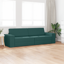 vidaXL Kanapéágy Sötétzöld 245 x 78 x 77 cm szövet