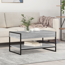 vidaXL Dohányzóasztal Szürke Sonoma 80 x 50 x 40 cm Faanyag