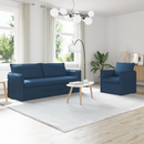 vidaXL Kanapé Szett 2 pcs Kék 196 x 82 x 85 cm Szövet