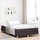vidaXL Boxrugós ágy matracmal Sötét Barna 120 x 200 cm szövet