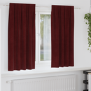 vidaXL Sötétítő függönyök 2 pcs Bordó 140 x 175 cm Bársony
