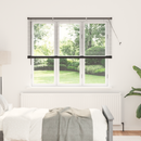 vidaXL Zsalugáter Redőnyök Fekete 175 x 155 cm Alumínium