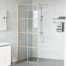vidaXL Walk-in zuhanyfal Arany 80 x 195 cm edzett üveg