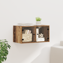 vidaXL Fali Szekrény Falra szerelhető Öreg fa 68 x 37 x 35 cm Faanyag