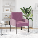 vidaXL Kanapék párnával 55cm Lila Furnér