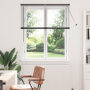 vidaXL Zsalugáter Redőnyök Fekete 130 x 110 cm Alumínium