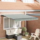 vidaXL Napernyő keret Zöld és Fehér 300 x 250 cm