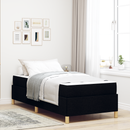 vidaXL Ágykeret matracmal Fekete 80 x 200 cm szövet
