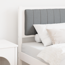 vidaXL Kárpitozott fejtámla fejtámlával Fehér 80 cm Tömör fenyőfa
