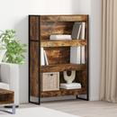 vidaXL Könyvespolc Füstös tölgy 80 x 30 x 121 cm Faanyag