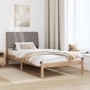 vidaXL Ágykeret fejtámlával Barna 100 x 200 cm Tömör fenyőfa