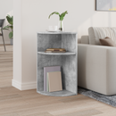 vidaXL Végasztal Beton Szürke 29,6 x 29,6 x 60 cm Faanyag