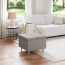 vidaXL Tároló oszmán párnával Tópszínű 60 x 60 x 45 cm szövet