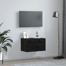 vidaXL Fali szekrény Fekete tölgy 60 x 36,5 x 35 cm Faanyag