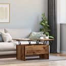 vidaXL Dohányzóasztal Öreg fa 102 x 50,5 x 46,5 cm Faanyag