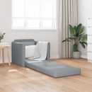 vidaXL Kanapéágy 60cm Világosszürke szövet