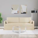 vidaXL Kanapé Krém 198 x 78 x 80 cm szövet
