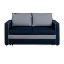 Kinyitható kanapé, világoskék/kék, DADA