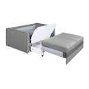 Kinyitható kanapé, világosszürke/szürke, DADA