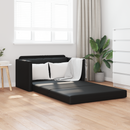vidaXL Kanapéágy Fekete 124 x 71 x 78 cm Mübőr