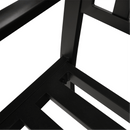 Kerti pad dohányzóasztallal, fekete, DAGNO