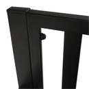 Kerti pad dohányzóasztallal, fekete, DAGNO