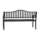 Kerti pad dohányzóasztallal, fekete, DAGNO