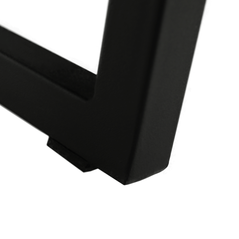 Két darabos dohányzóasztal szett, tölgy/fekete, DAGOR