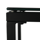 Két darabos dohányzóasztal szett, tölgy/fekete, DAGOR