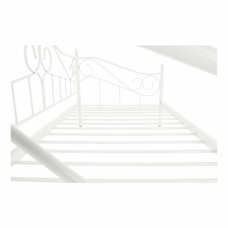 Fém ágy, fehér, 90x200, DAINA