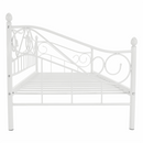Fém ágy, fehér, 90x200, DAINA