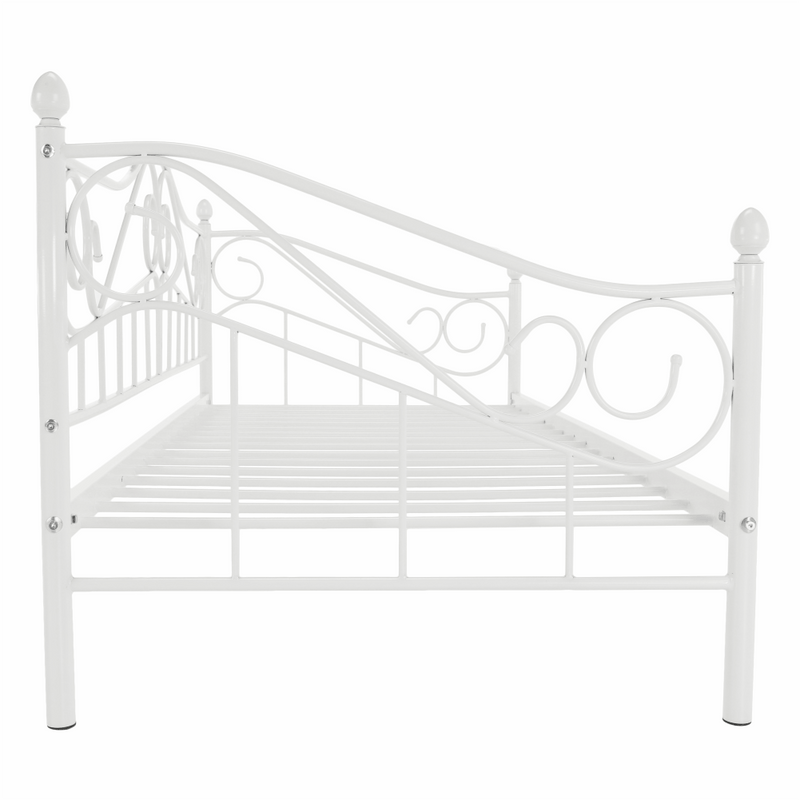 Fém ágy, fehér, 90x200, DAINA