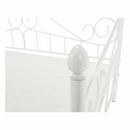 Fém ágy, fehér, 90x200, DAINA