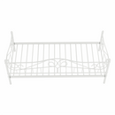 Fém ágy, fehér, 90x200, DAINA