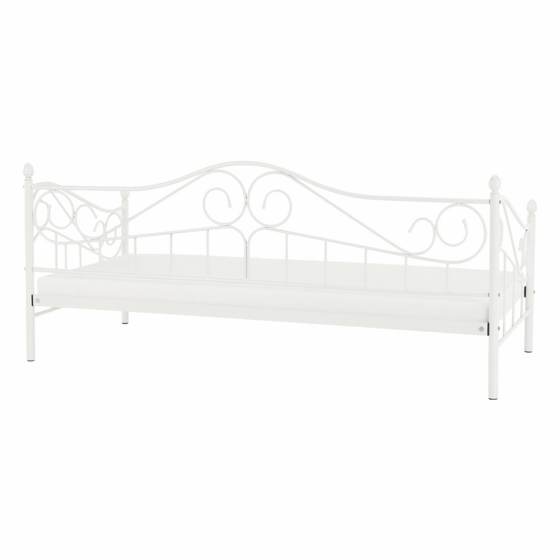 Fém ágy, fehér, 90x200, DAINA