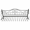 Fém ágy, fekete, 90x200, DAINA