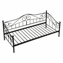 Fém ágy, fekete, 90x200, DAINA