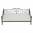 Fém ágy, fekete, 90x200, DAINA