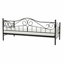 Fém ágy, fekete, 90x200, DAINA