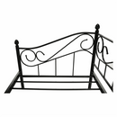 Fém ágy, fekete, 90x200, DAINA