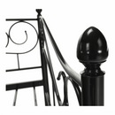 Fém ágy, fekete, 90x200, DAINA