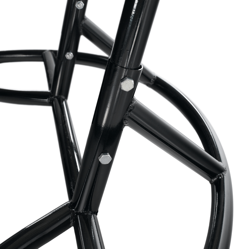 Függő dupla fotel, fekete/szürke/sötétszürke, DAKAN NEW