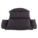 Függő dupla fotel, fekete/szürke/sötétszürke, DAKAN NEW